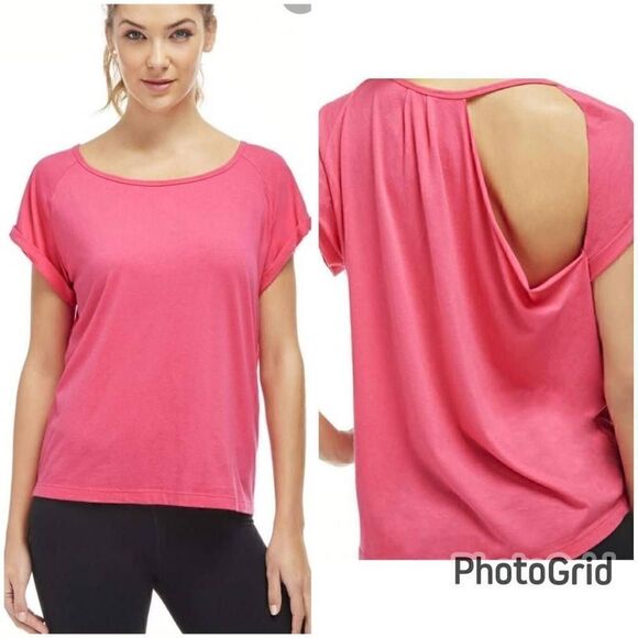 Fabletics Women's Pink Whitney Keyhole Top Size Small - Picture 1 of 4